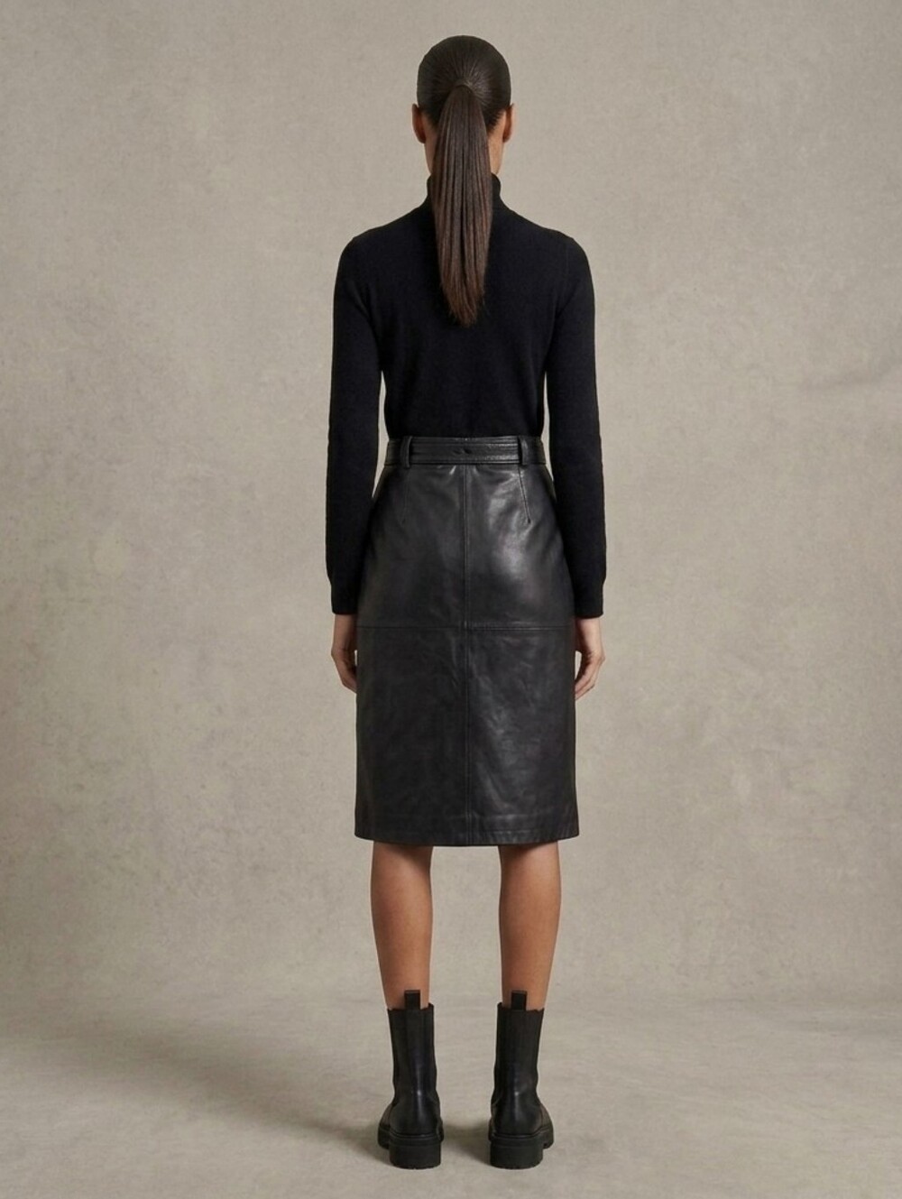 Vintage DKNY | Leather Utility Skirt - Picture 3 of 15